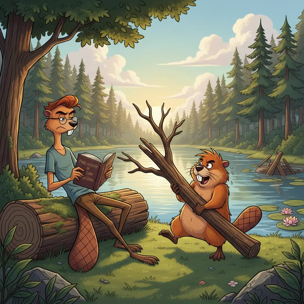 Утренние заботы у озера