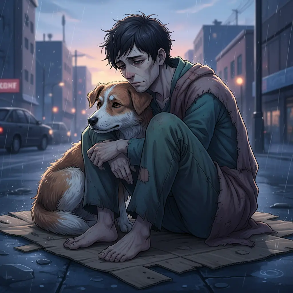 Утро на городской улице