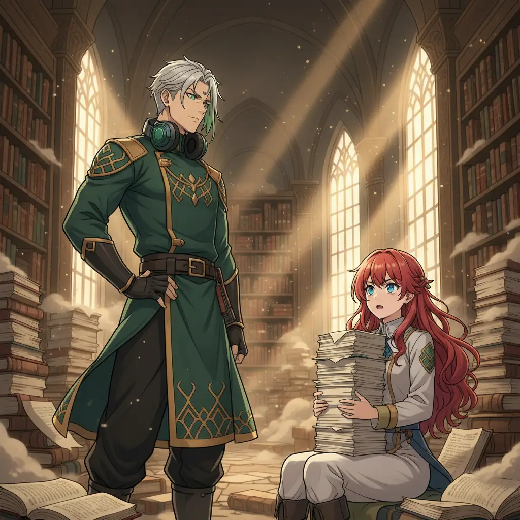 Напряжённый разговор в архиве