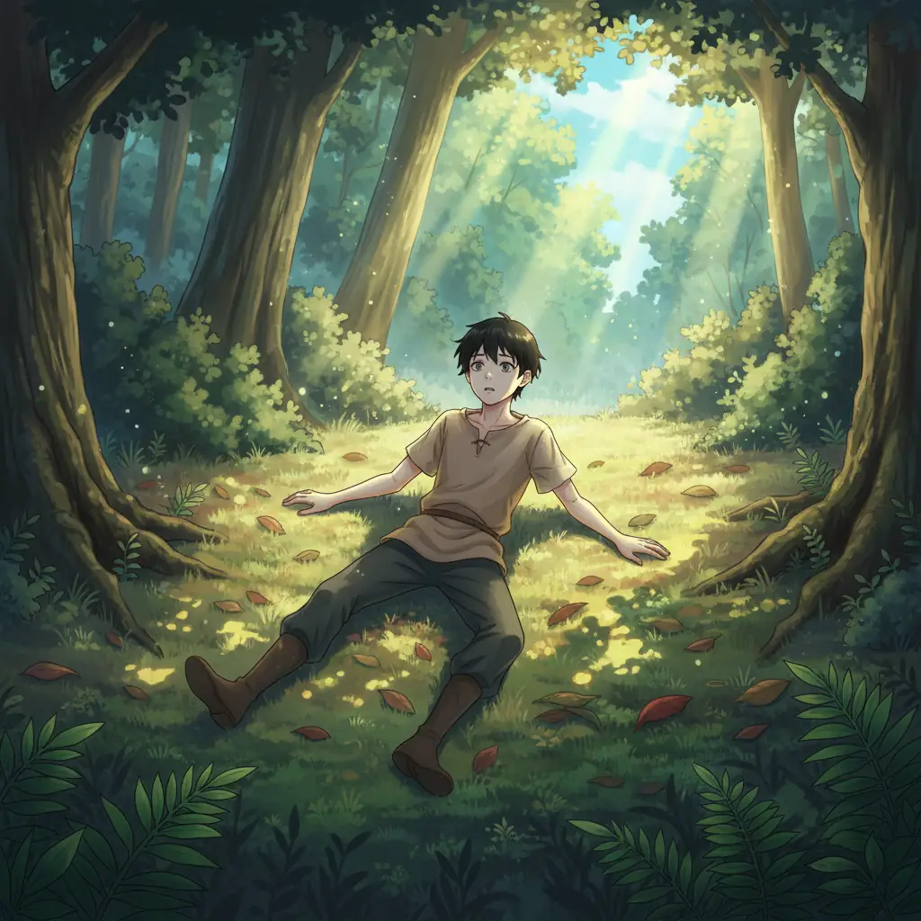 Пробуждение в незнакомом лесу