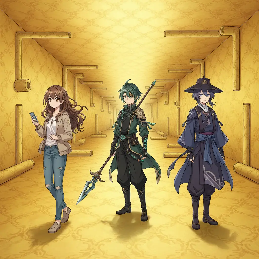 Бесконечные жёлтые обои