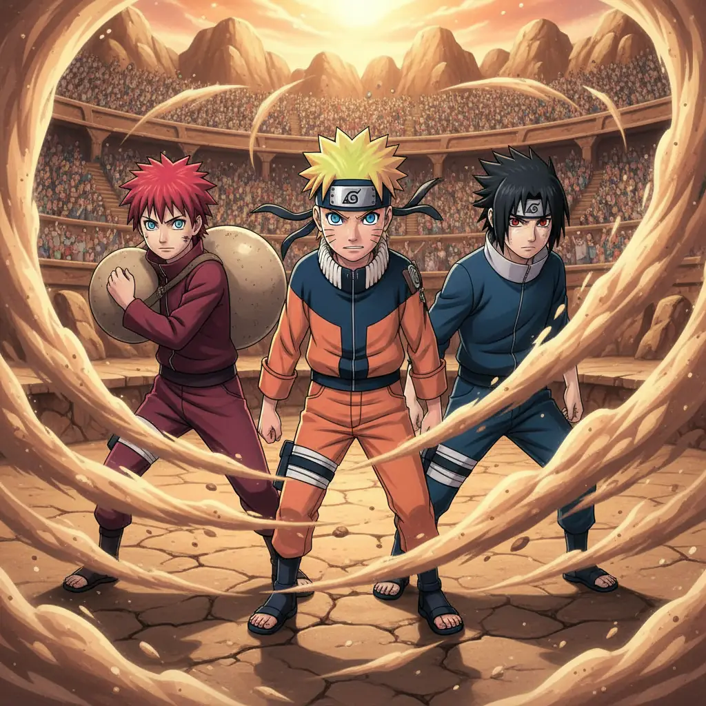 Трое на песчаной арене