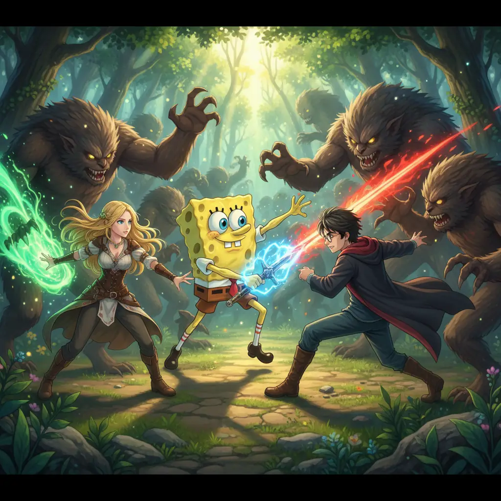 Схватка в зачарованном лесу